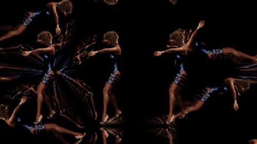 Videohive - Energetic Dance Of Three Girls In The Hall Of Mirrors 02 - 35536491