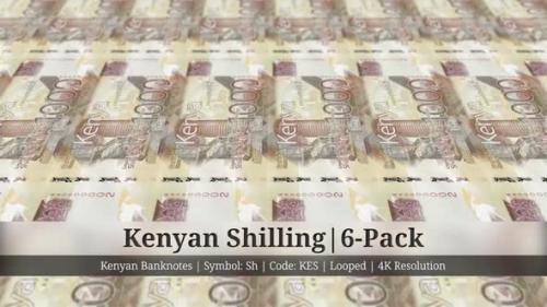 Videohive - Kenyan Shilling | Kenya Currency - 6 Pack | 4K Resolution | Looped - 35541726