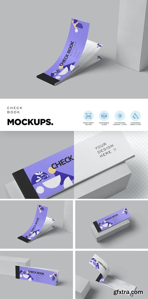 Cheque Book Mockups