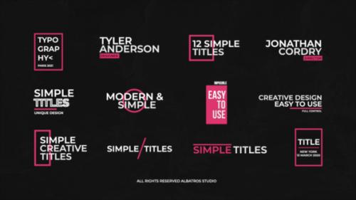 Videohive - Simple Titles | FCPX & Apple Motion - 35612533