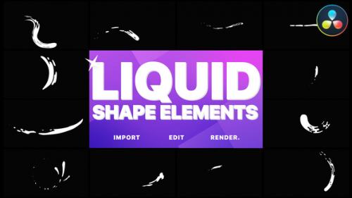 Videohive - Liquid Shapes | DaVinci Resolve - 35593878