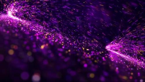 Videohive - Purple Particle Background - 35635042