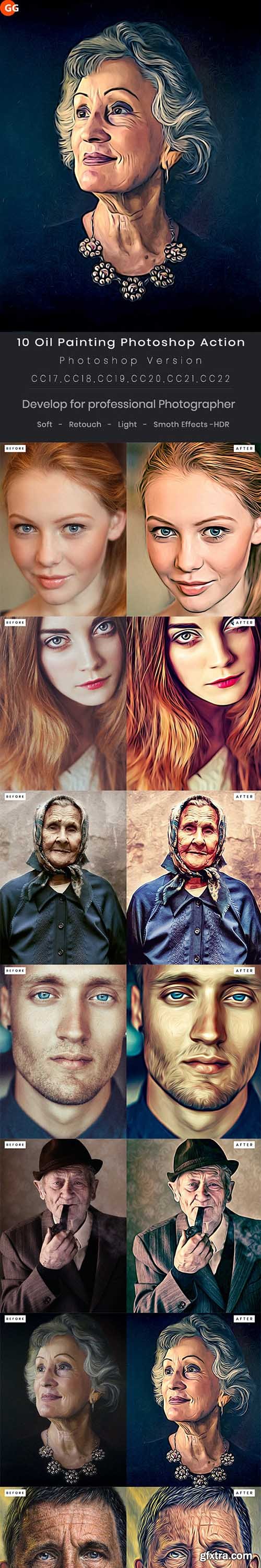 GraphicRiver - 10 Oil Painting Photoshop Action 22851047