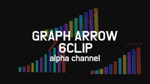 Videohive - Graph Arrow 6 Clip Alpha - 35631019