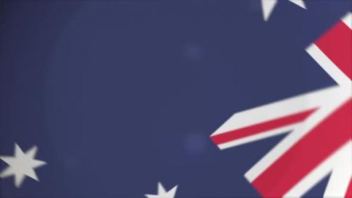 Videohive - Flag of Australia on the Plate - 35637600