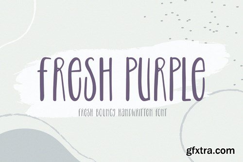 Fresh Purple - Handwritten Font