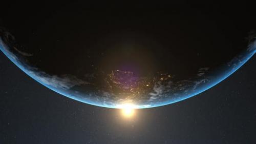 Videohive - Animation of Earth in space 4k - 35623239