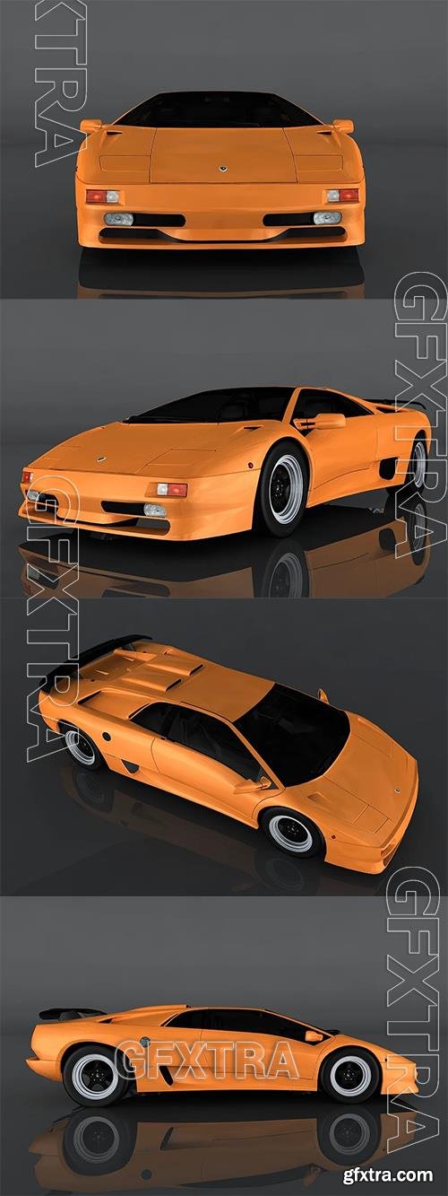Lamborghini Diablo 1997 3D Model o89435