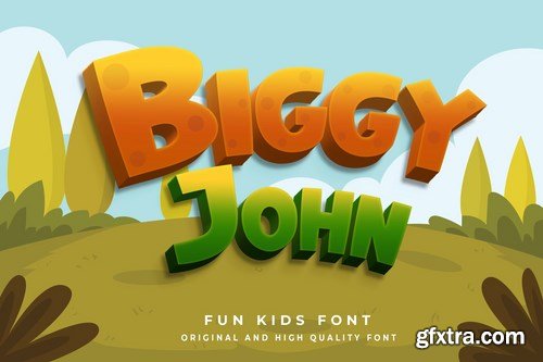 Biggy John - Kids Font