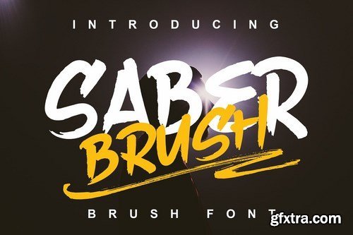 Saber Brush Font 4444410