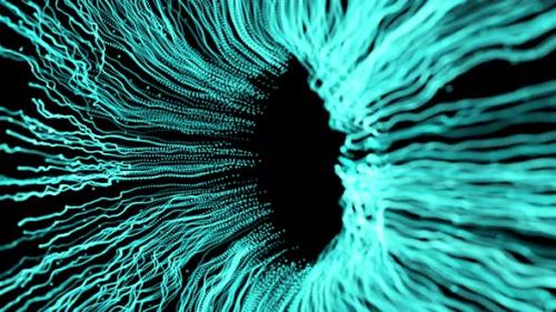 Videohive - Turquoise Teal Supernova Tech Particle Explosion HUD - 35603381
