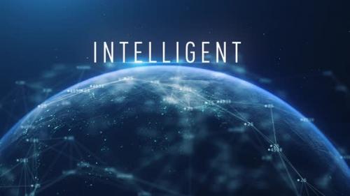 Videohive - Global Abstract Cyber Earth Intelligent - 35561577