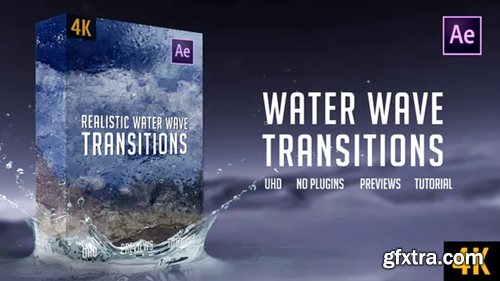Videohive Realistic Water Wave Transitions | 4K 25459202