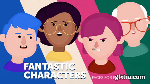 Videohive Fantastic Characters - Faces for Element 3D 35646665