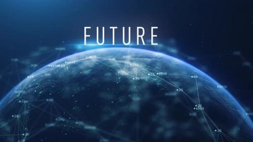 Videohive - Global Abstract Cyber Earth Future - 35561575