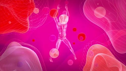 Videohive - 4K 3D abstract man doing jumping jacks - 35762228