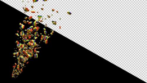 Videohive - LGBTQ hearts particle confetti explosion - 35715654