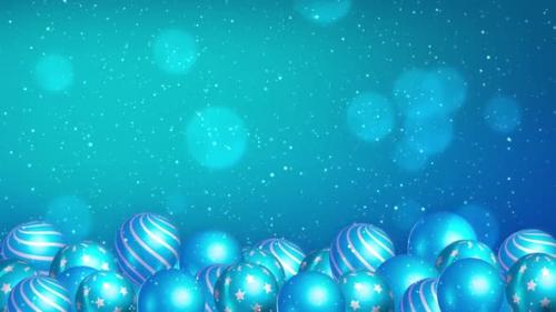 Videohive - Glitter And Bokeh Background With Balloons - 35745062