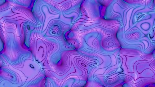 Videohive - Blue Purple Color Abstract Seamless Line Pattern Liquid Animated Background - 35758293