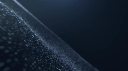 Videohive - Dark Flowing Glittering Particles Background - 35760117