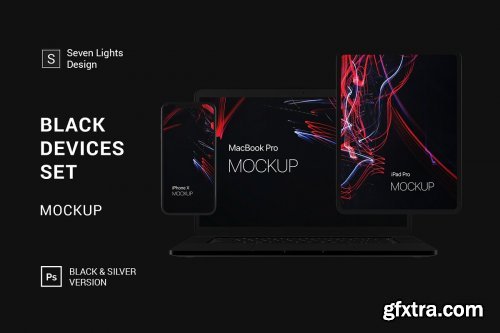 Black Devices Mockup Set 3662295