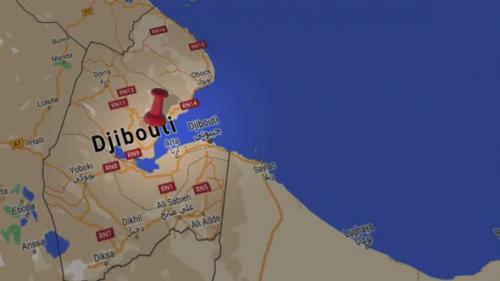Videohive - Djibouti On Map 4K - 35641595