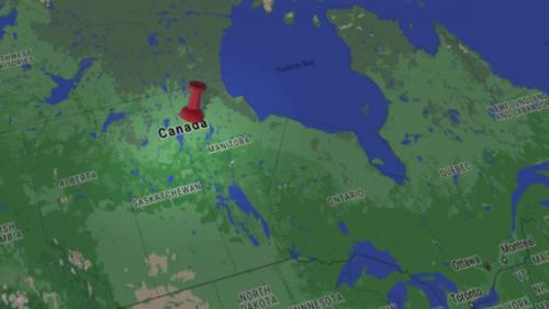 Videohive - Canada On Map 4K - 35641599