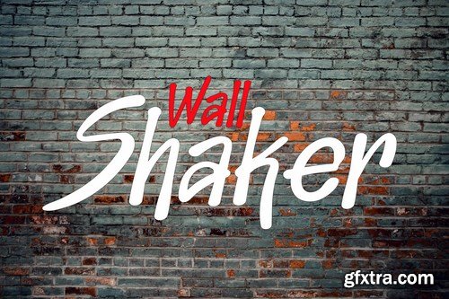 Wall Shaker - Graffiti Font