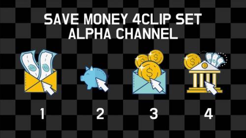 Videohive - Save Money 4 Clip Alpha - 35649117