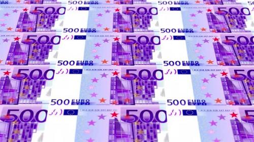 Videohive - 500 Euro Note Money Loop Background 4K 04 - 35658645