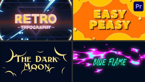 Videohive - Title Logo Reveal Animations [Premiere Pro] - 35763934
