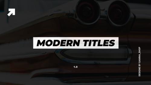 Videohive - Modern Titles & Lower Thirds | FCPX - 35817446