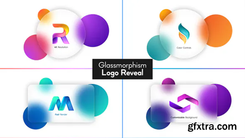 Videohive Glassmorphism Logo Reveal 32164235