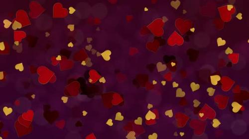 Videohive - Floating Hearts Background - 35829640