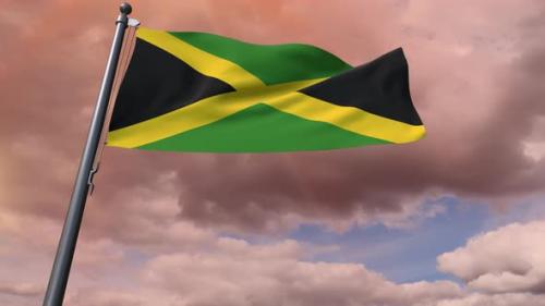 Videohive - Jamaica Flag 4K - 35833835