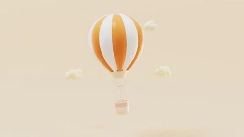 Videohive - Cartoon hot air balloon - 35835070