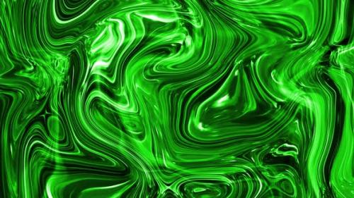 Videohive - Abstract Green Color Marble Liquid Animated Background - 35812264