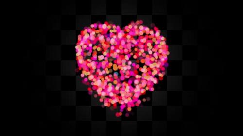 Videohive - Heart Particles Bokeh - 35818819