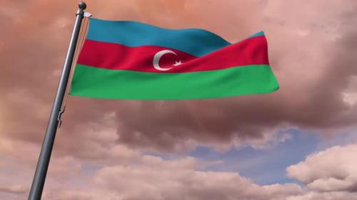 Videohive - Azerbaijan Flag 4K - 35791776