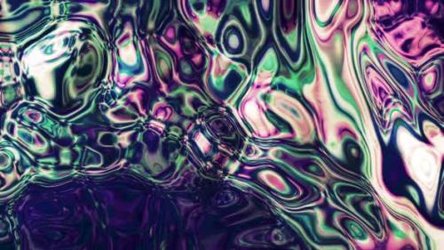 Videohive - Light flares on liquid psychedelic substance, seamless loop - 35793002