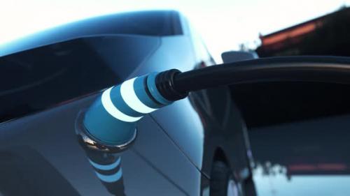 Videohive - Electric Car Charging - 35807386