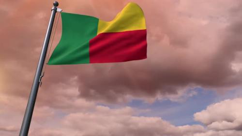 Videohive - Benin Flag 4K - 35807614