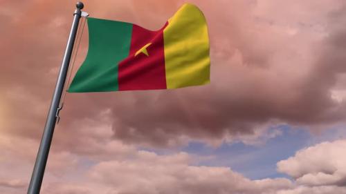 Videohive - Cameroon Flag 4K - 35807621