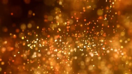 Videohive - Gold Dust Sparkles Background - 35766491
