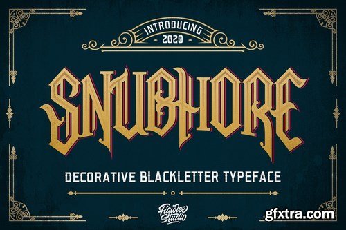 Snubhore - Blackletter Typeface 5355984