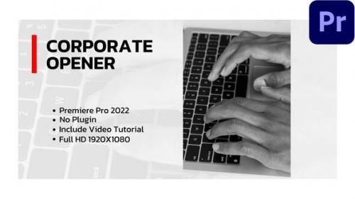 Videohive - Corporate Opener| For Premiere Pro - 35787502