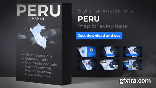 Videohive Peru Map - Republic of Peru Map Kit 35447604