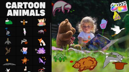 Videohive - Cartoon Animals Animations 01 for FCPX - 35876958