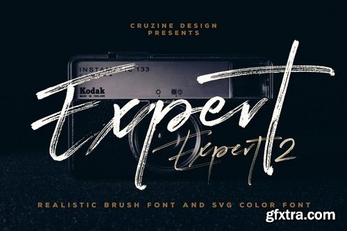 Expert Brush & SVG Font 3851111