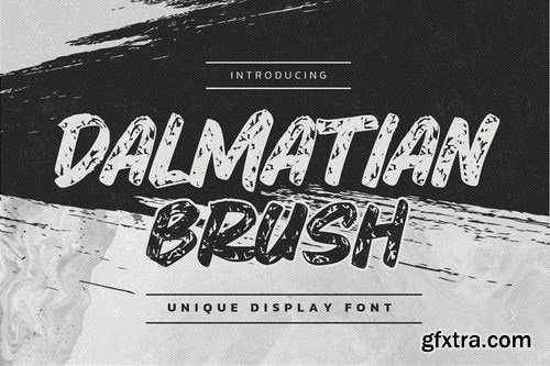 Dalmatian Brush - Unique Display Font